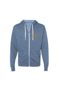 Heathered French Terry Full-Zip Hooded Sweatshirt