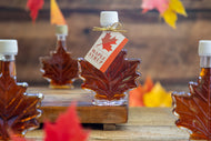 Pure Vermont Maple Syrup in Maple Leaf Bottle